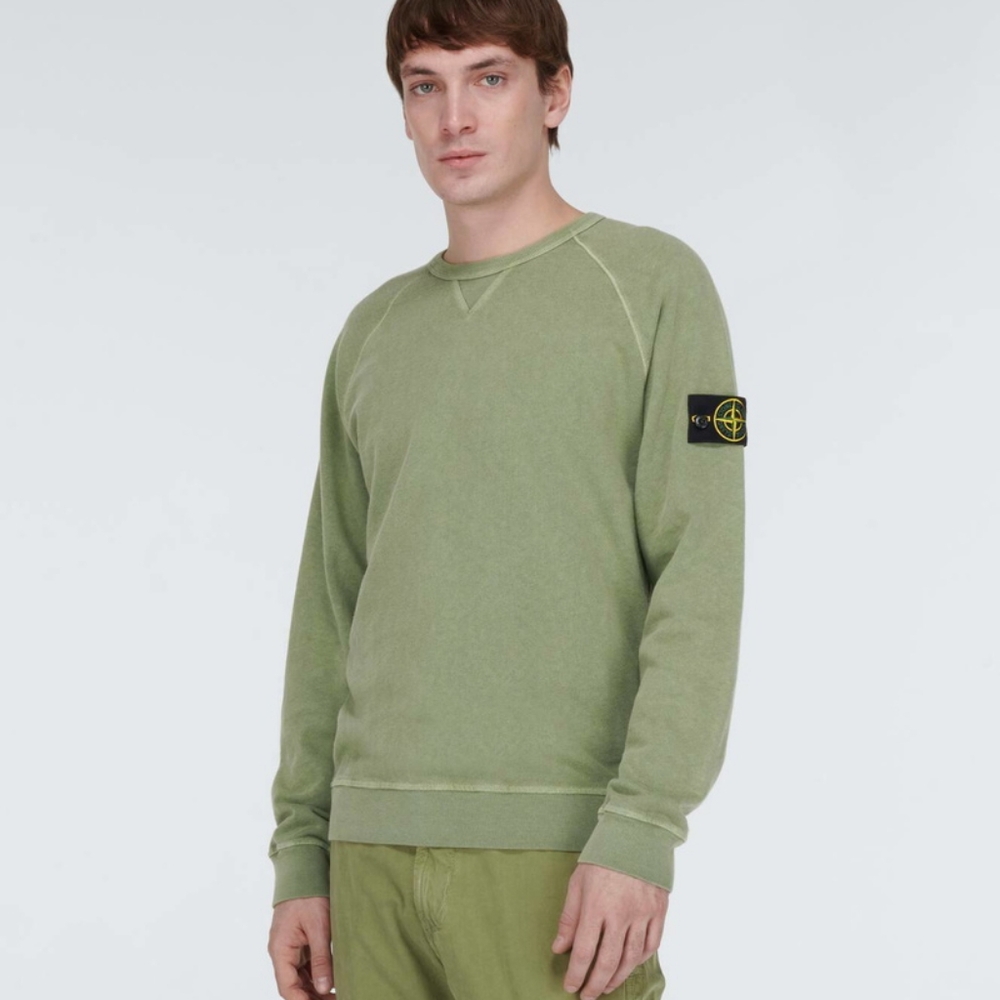 Stone island green Terry sweatshirt XL